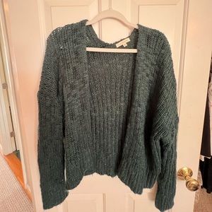 Forest green cardigan!
